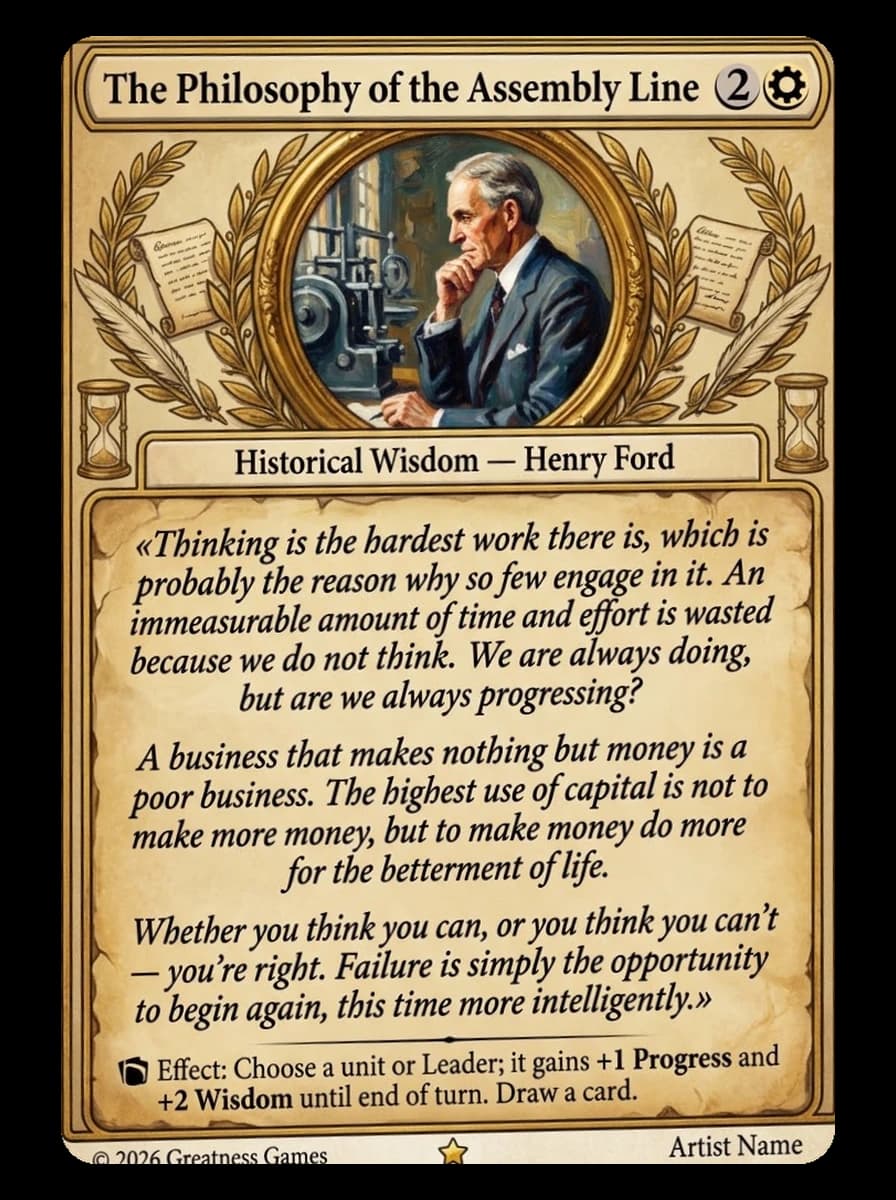 The Philosophy of the Assembly Line